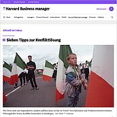 Screenshot: Website »Harvard Business manager«