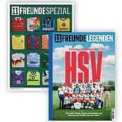 Titelblätter „11FREUNDE SPEZIAL“ und  „11FREUNDE LEGENDEN“